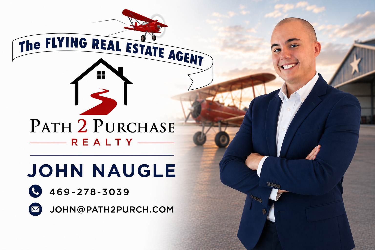 John Naugle, The Flying Real Estate Agent with Path 2 Purchase Realty